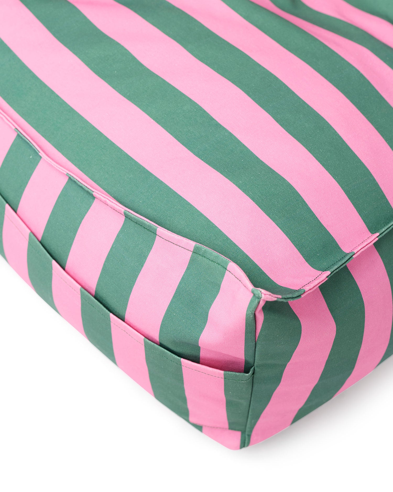 beanbag stripe pink green