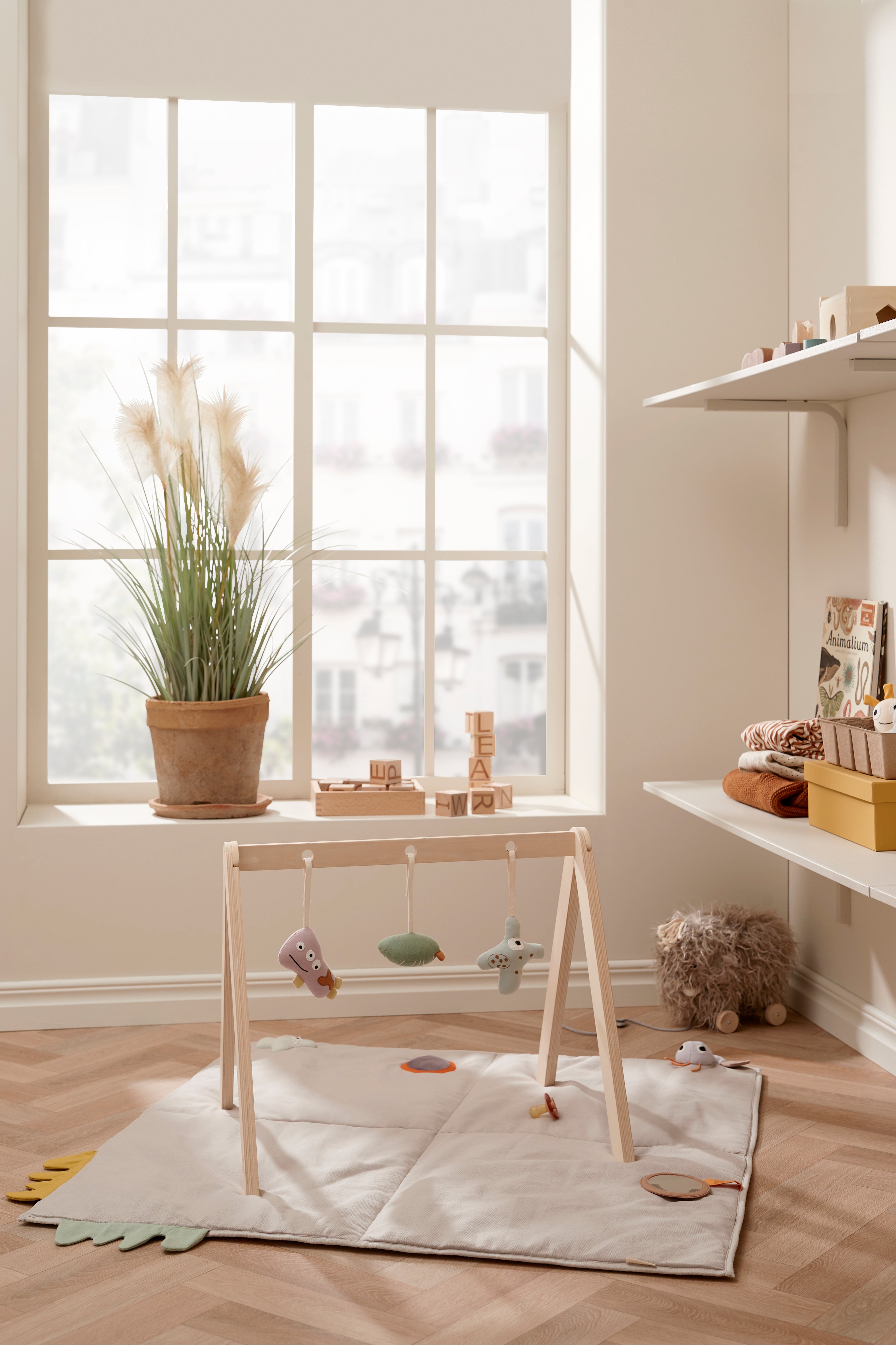 Babygym trä natur