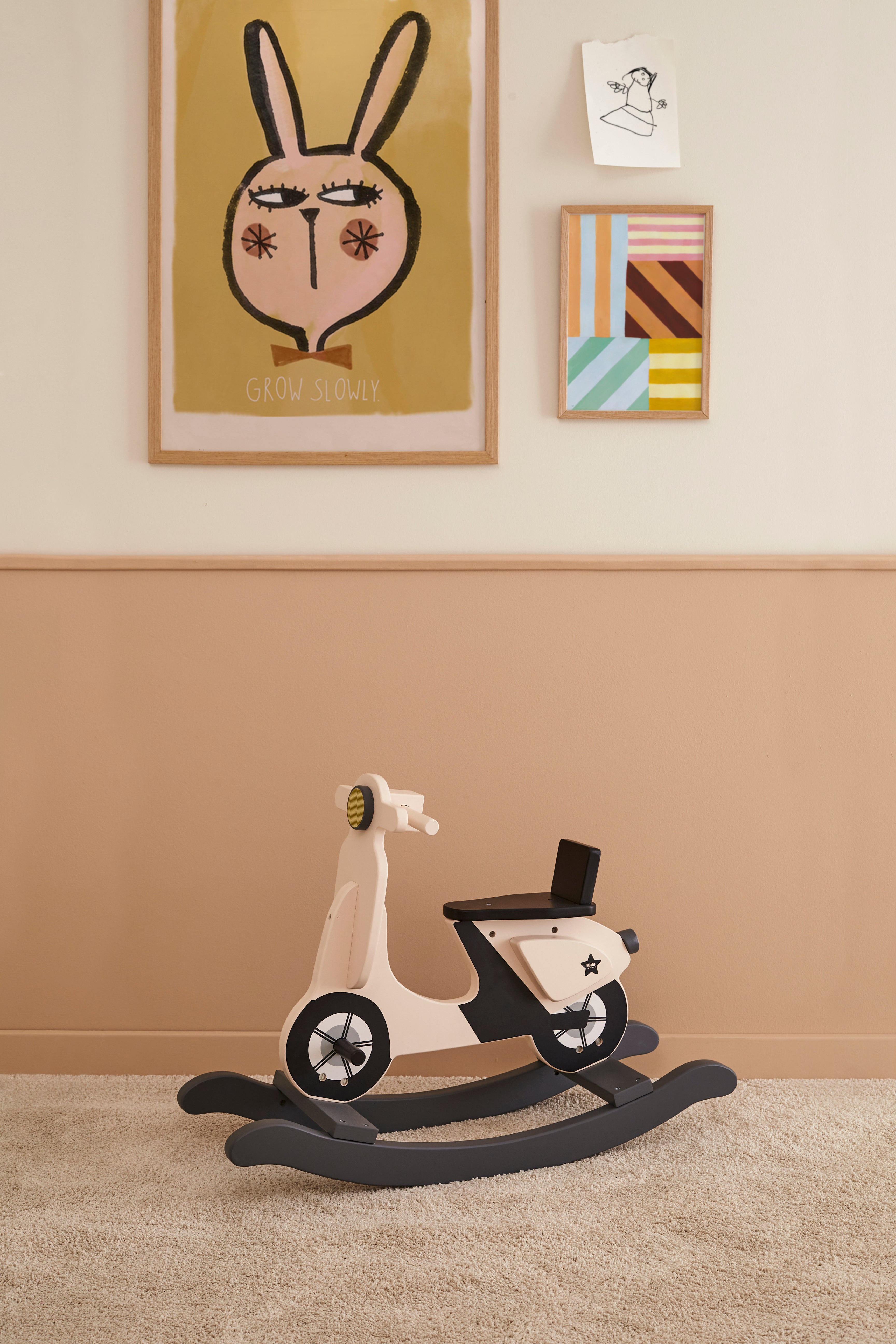 Gungscooter beige