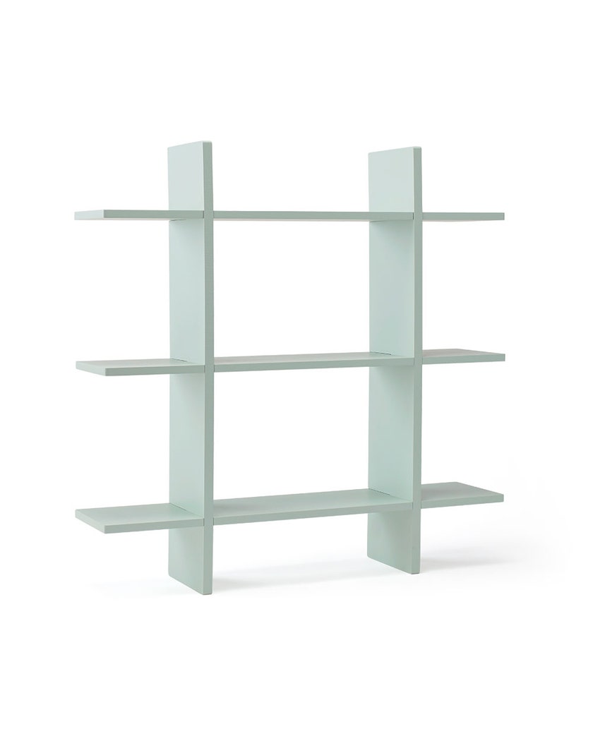 Wall shelf 3 level light green