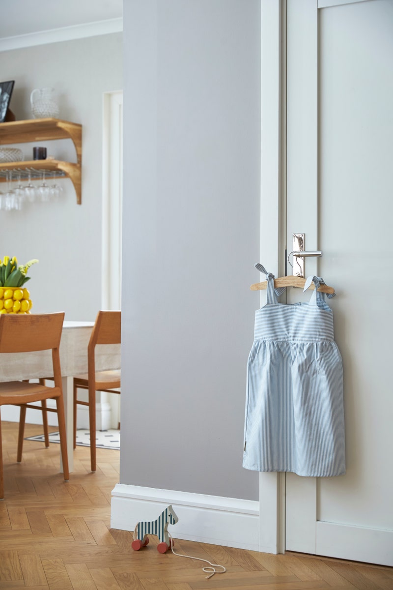 Förkläde ljusblå
