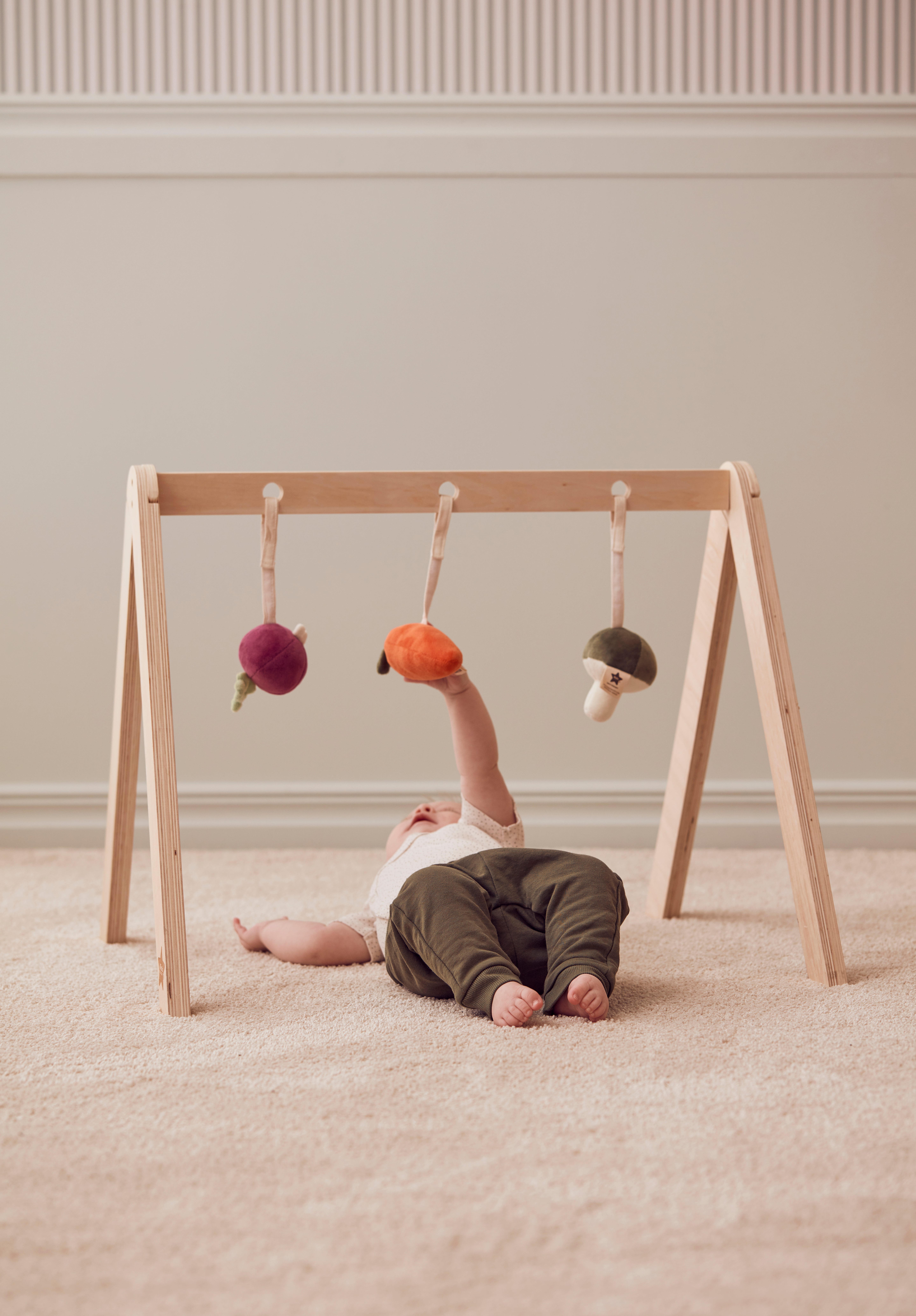 Babygym trä natur