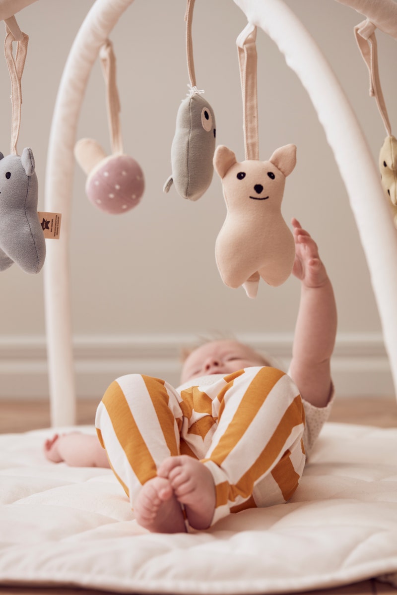 Babygym textil naturvit