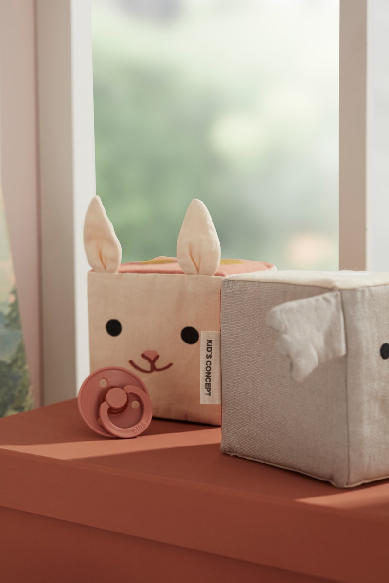 Kuber i textil för baby